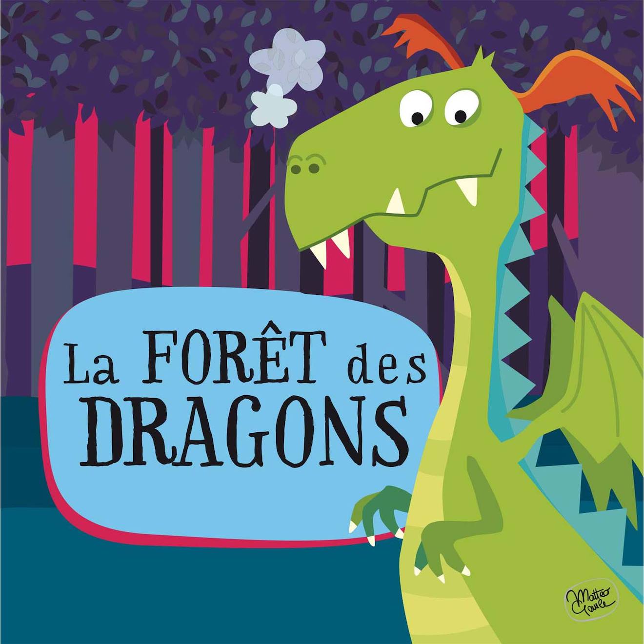 Puzzle géant & livré - la forêt des dragons vert