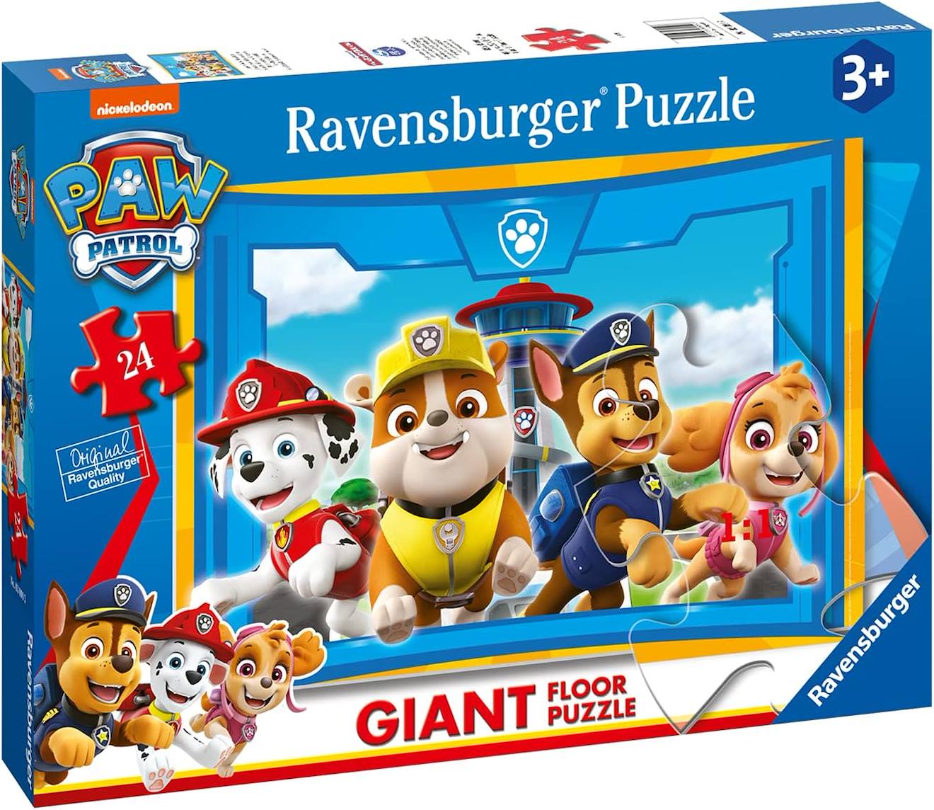 Puzzle géant Pat'Patrouille 24 pièces bleu