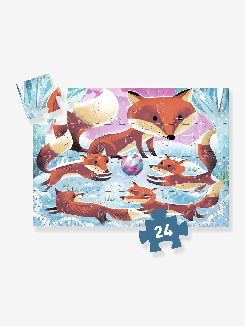Puzzle ginger petit renard 24 pièces orange