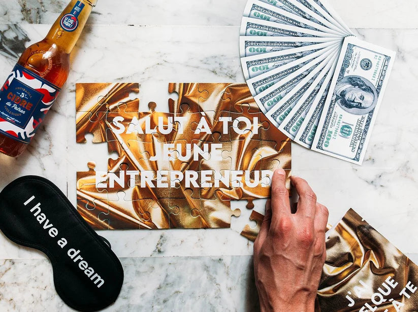 Puzzle personnalisé – Le message surprise qui se dévoile pièce après pièce 🧩💛