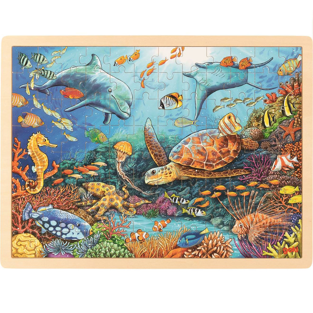 Puzzle grande barrière de corail bleu