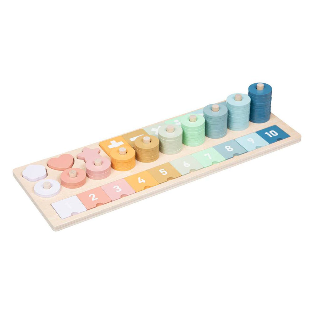 Puzzle jeu numéros en bois - numby multicolore