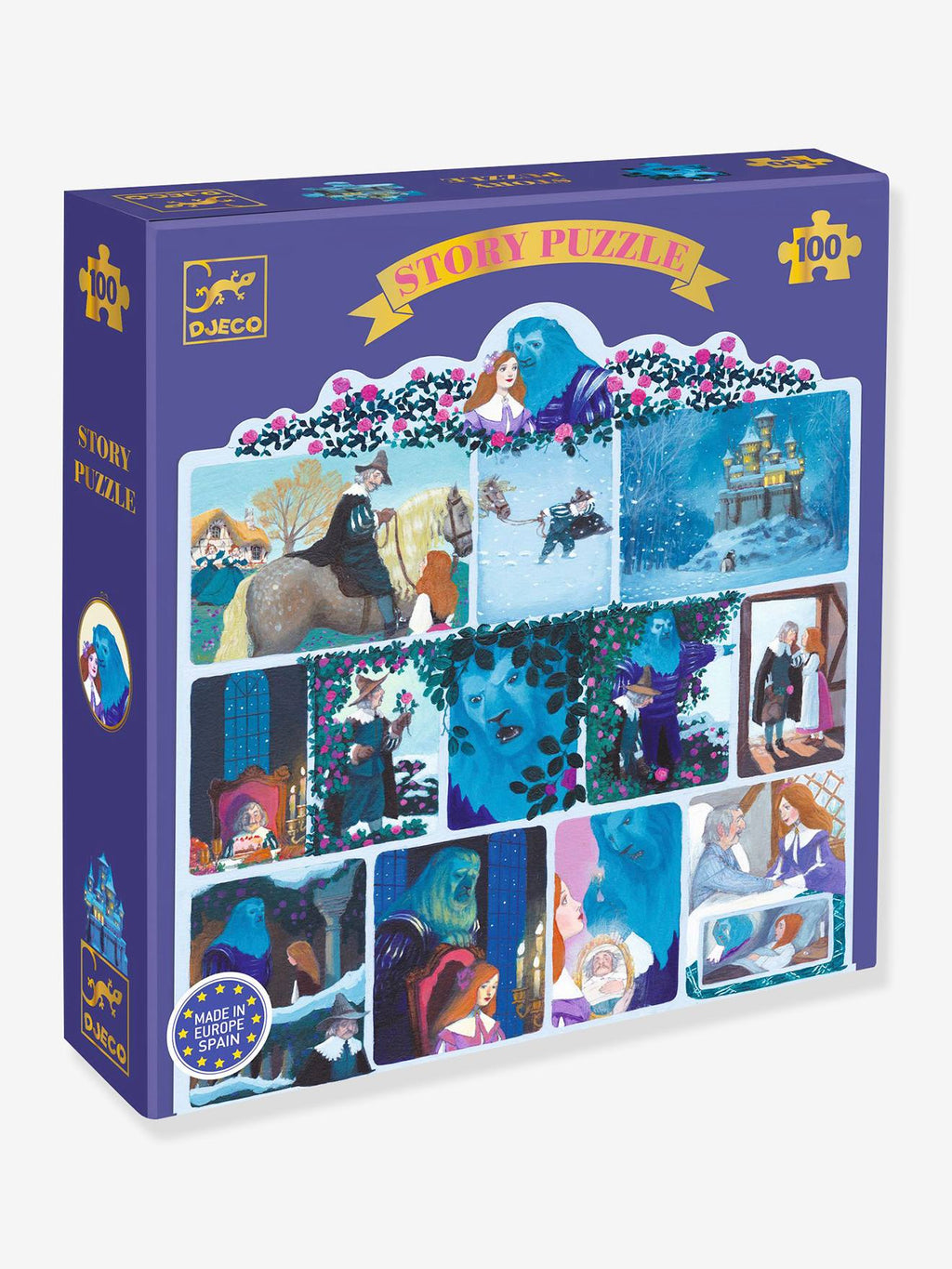 Puzzle la belle et la bête 100p - multicolore