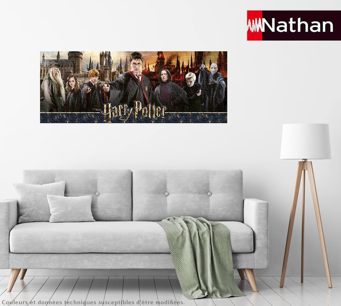 Puzzle la guerre des sorciers Harry Potter 1000 pièces blanc