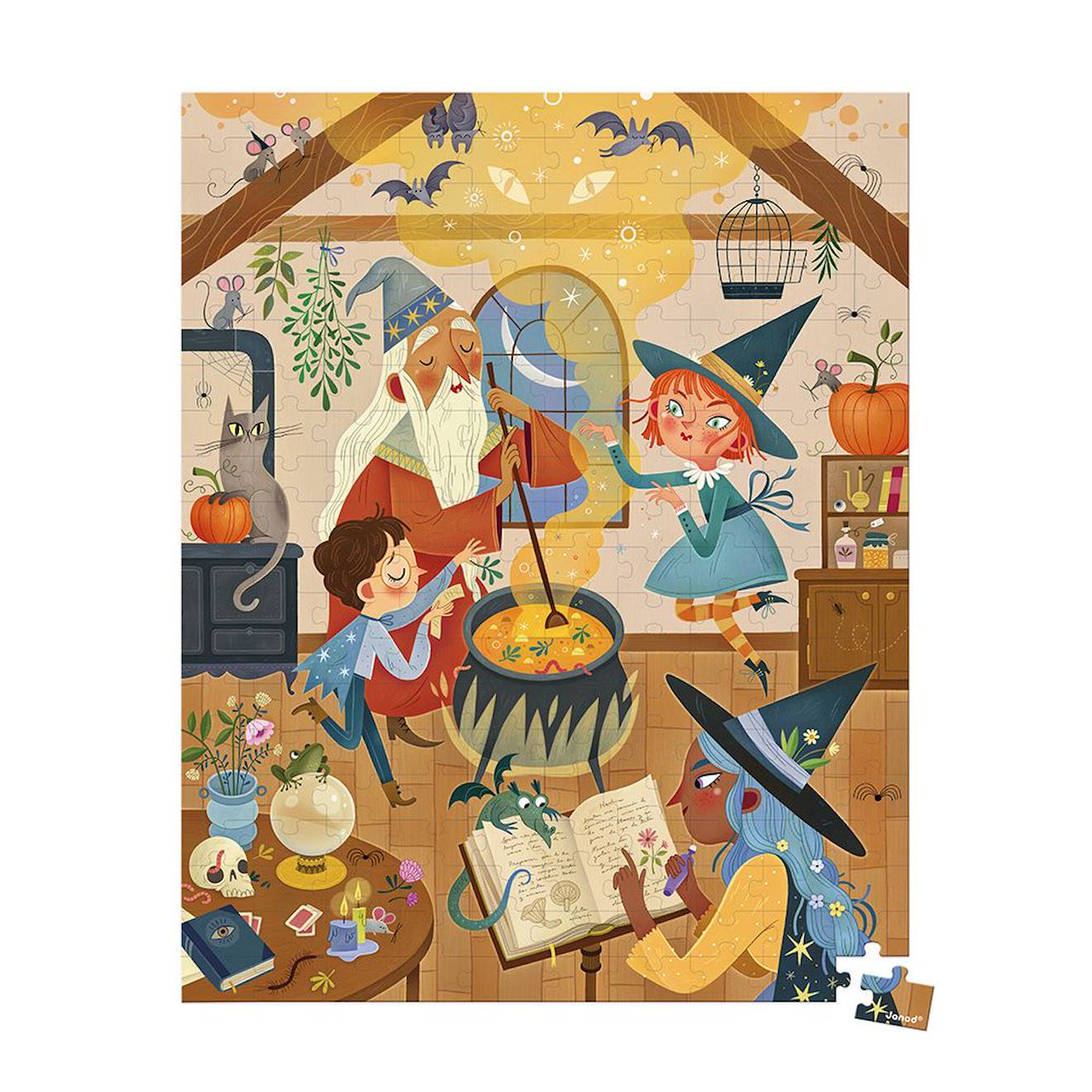 Puzzle la magie 200 pièces marron