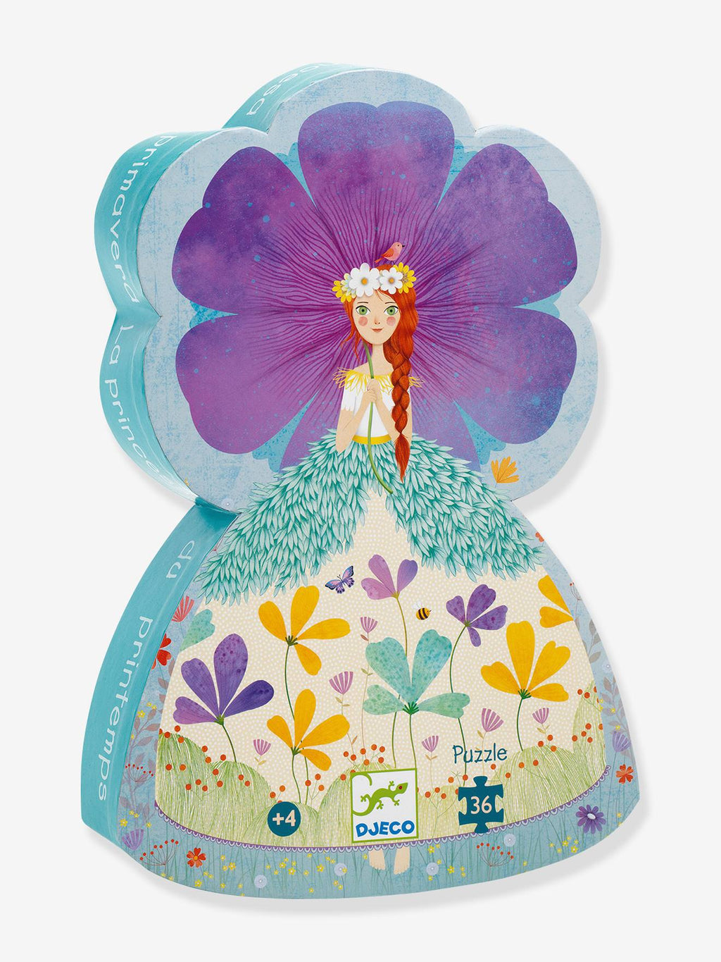 Puzzle la princesse du printemps 36 pièces bleu