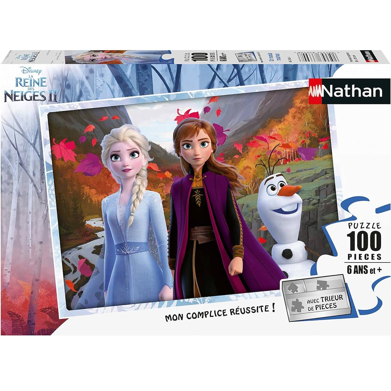 Puzzle La Reine des Neiges 2 100 pièces blanc