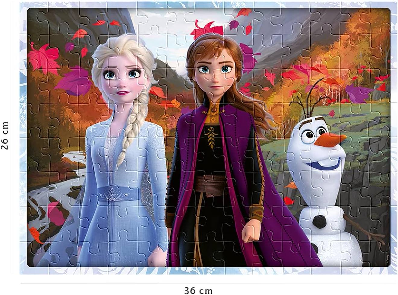 Puzzle La Reine des Neiges 2 100 pièces blanc