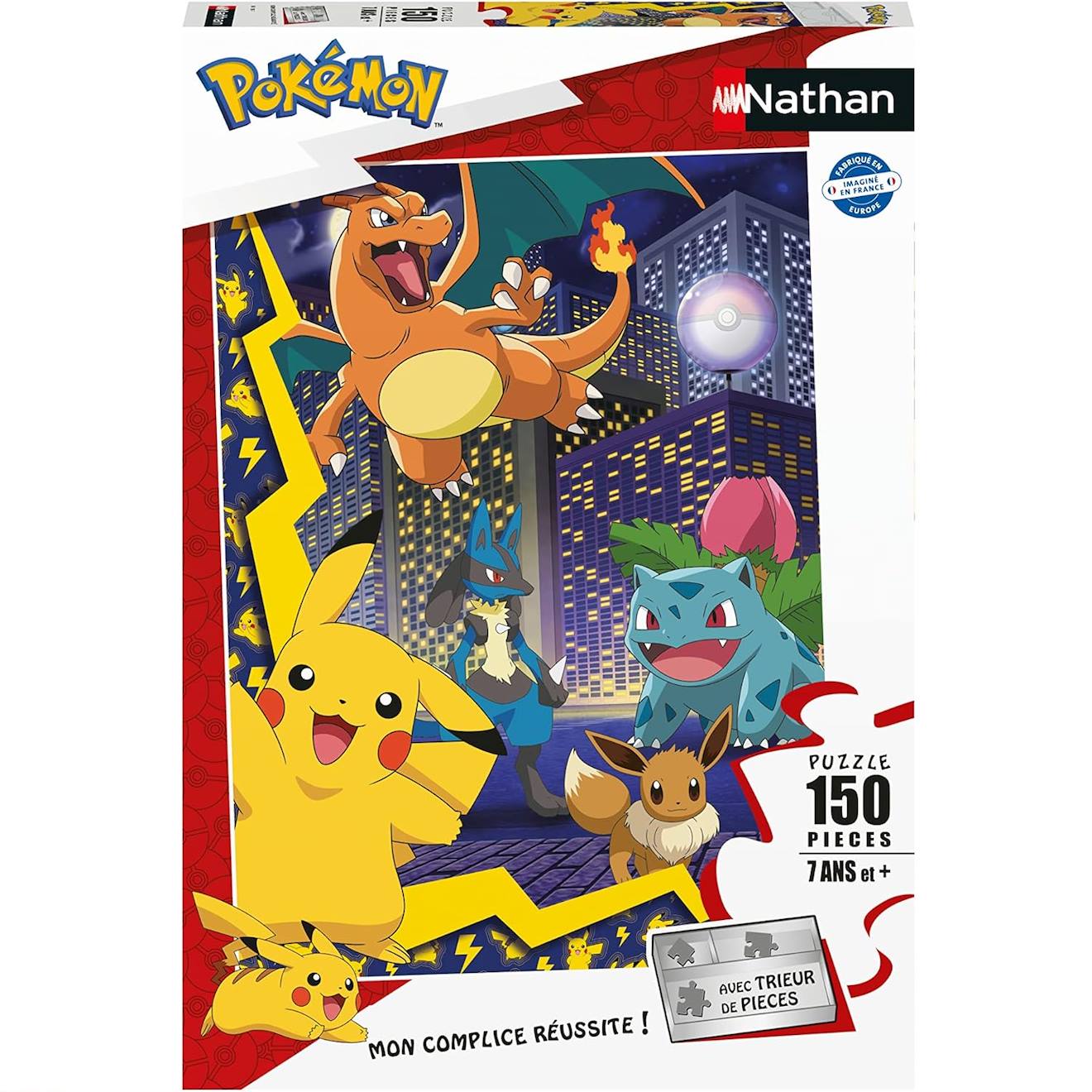 Puzzle la ville des pokémon 150 pièces blanc