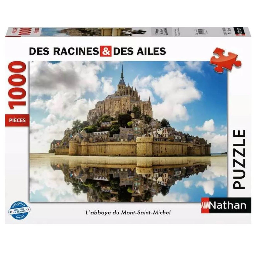 Puzzle l'abbaye du mont saint-michel 1000 pièces blanc