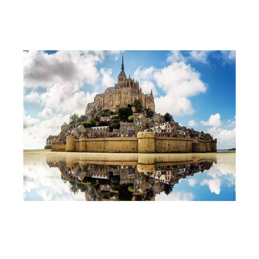 Puzzle l'abbaye du mont saint-michel 1000 pièces blanc