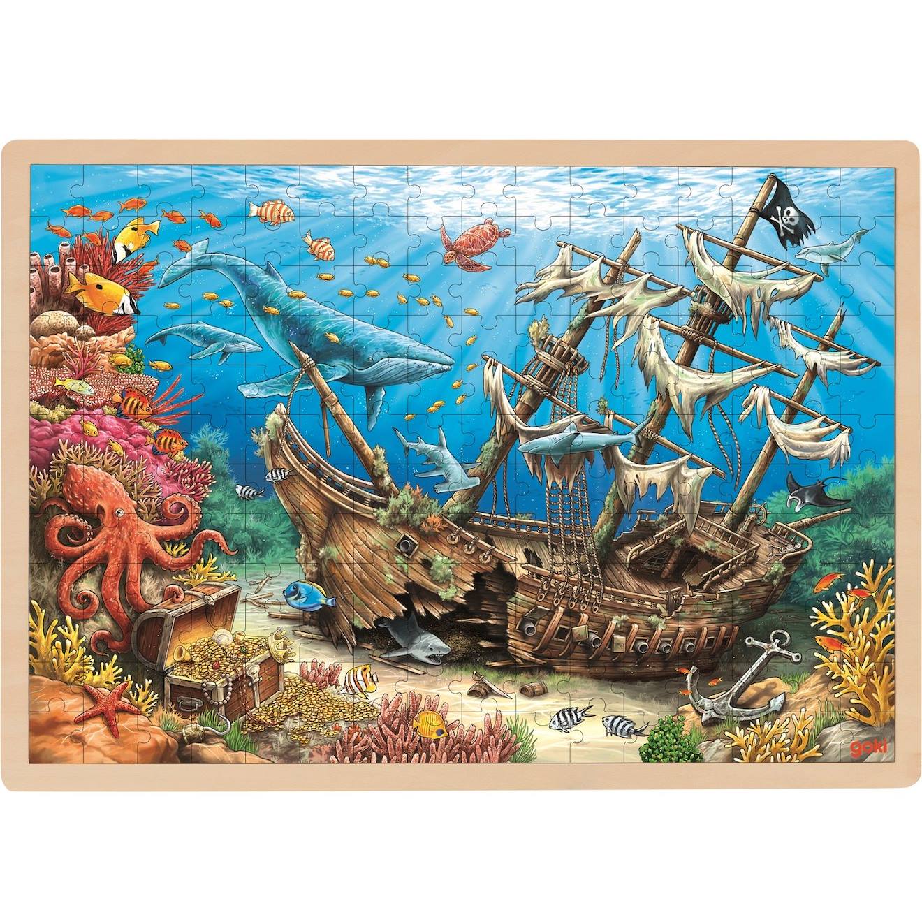 Puzzle le galion englouti beige