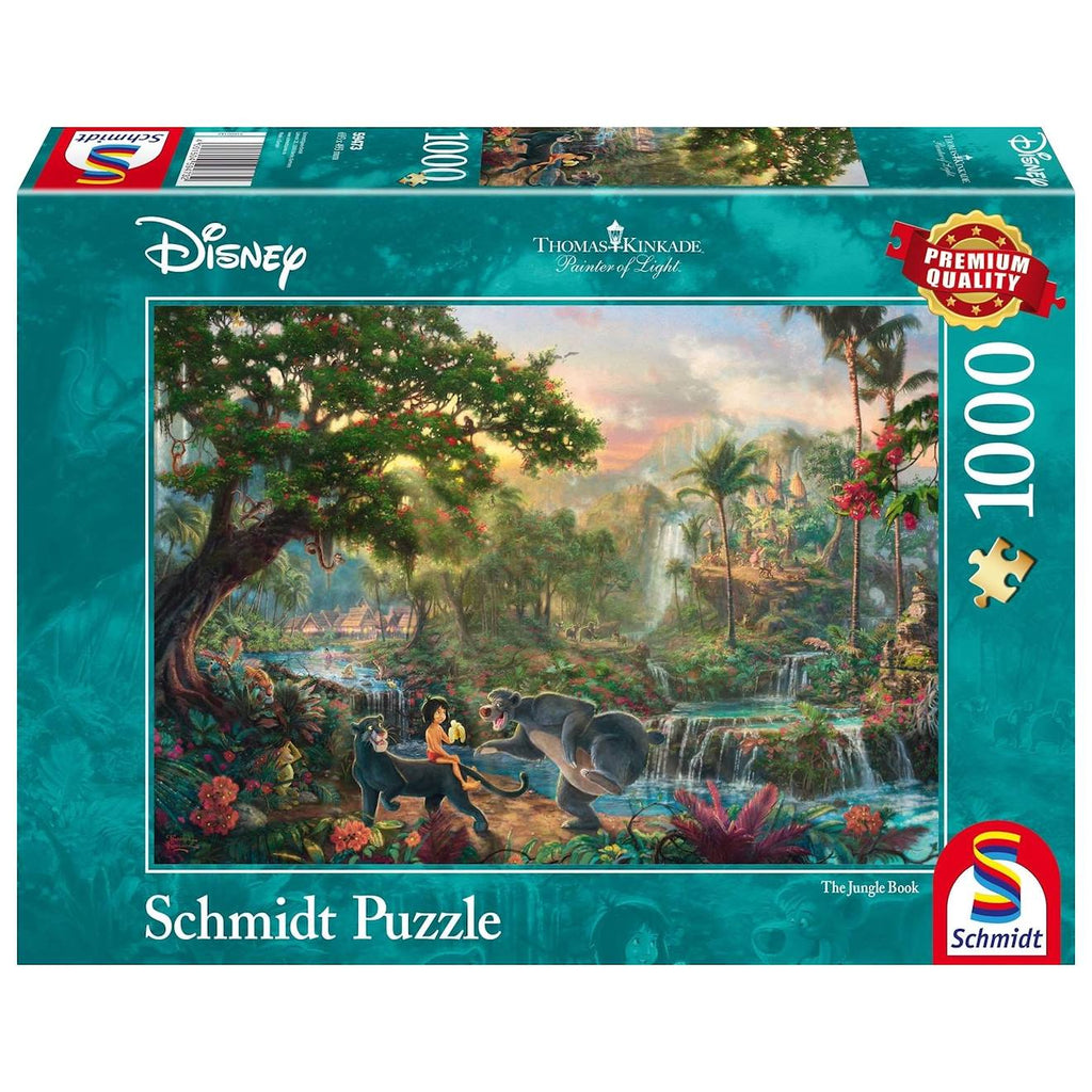 Puzzle le livre de la jungle 1000 pièces vert