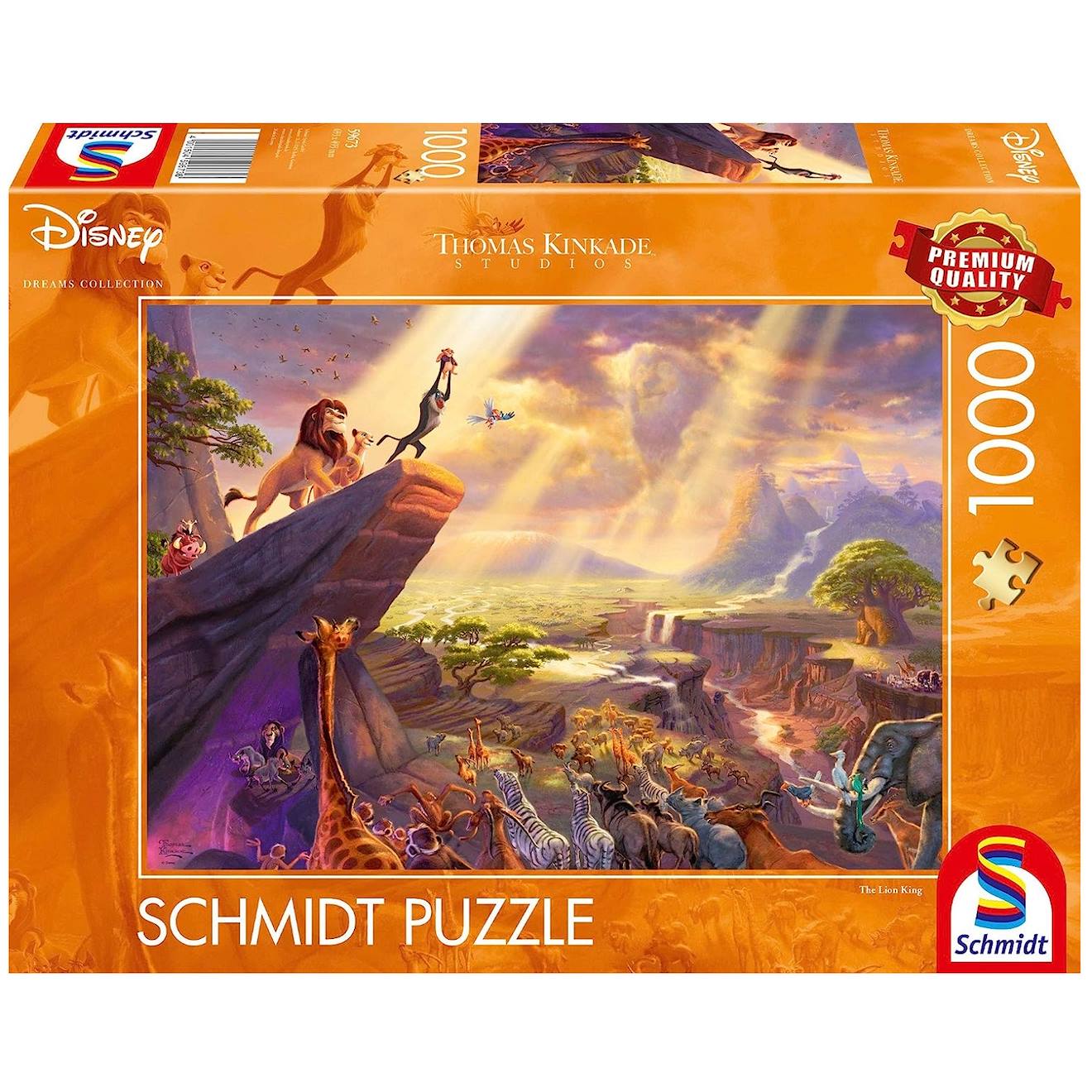 Puzzle Le Roi Lion 1000 pièces orange