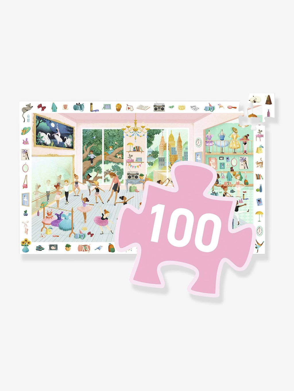 Puzzle l'école de danse 100 pièces vert