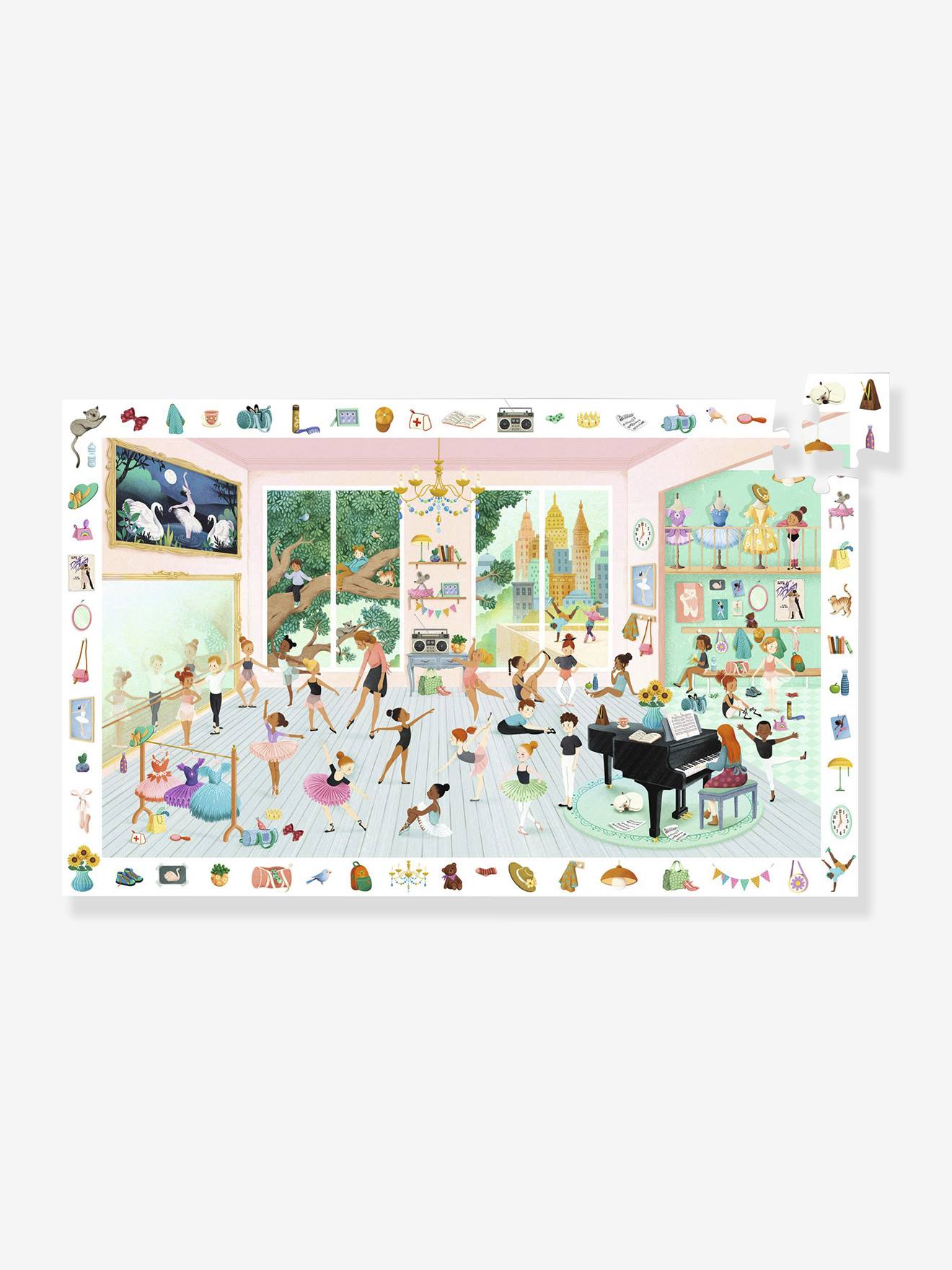 Puzzle l'école de danse 100 pièces vert