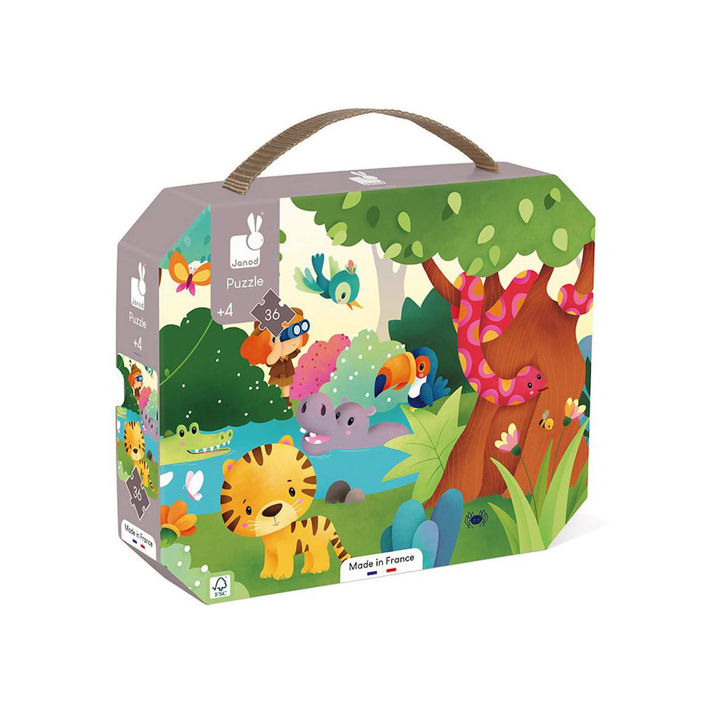 Puzzle les animaux sauvages 36 pièces multicolore