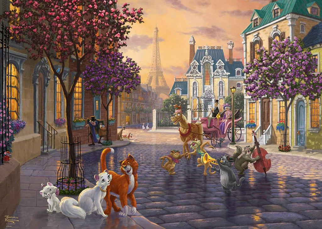 Puzzle les aristochats 1000 pièces vert