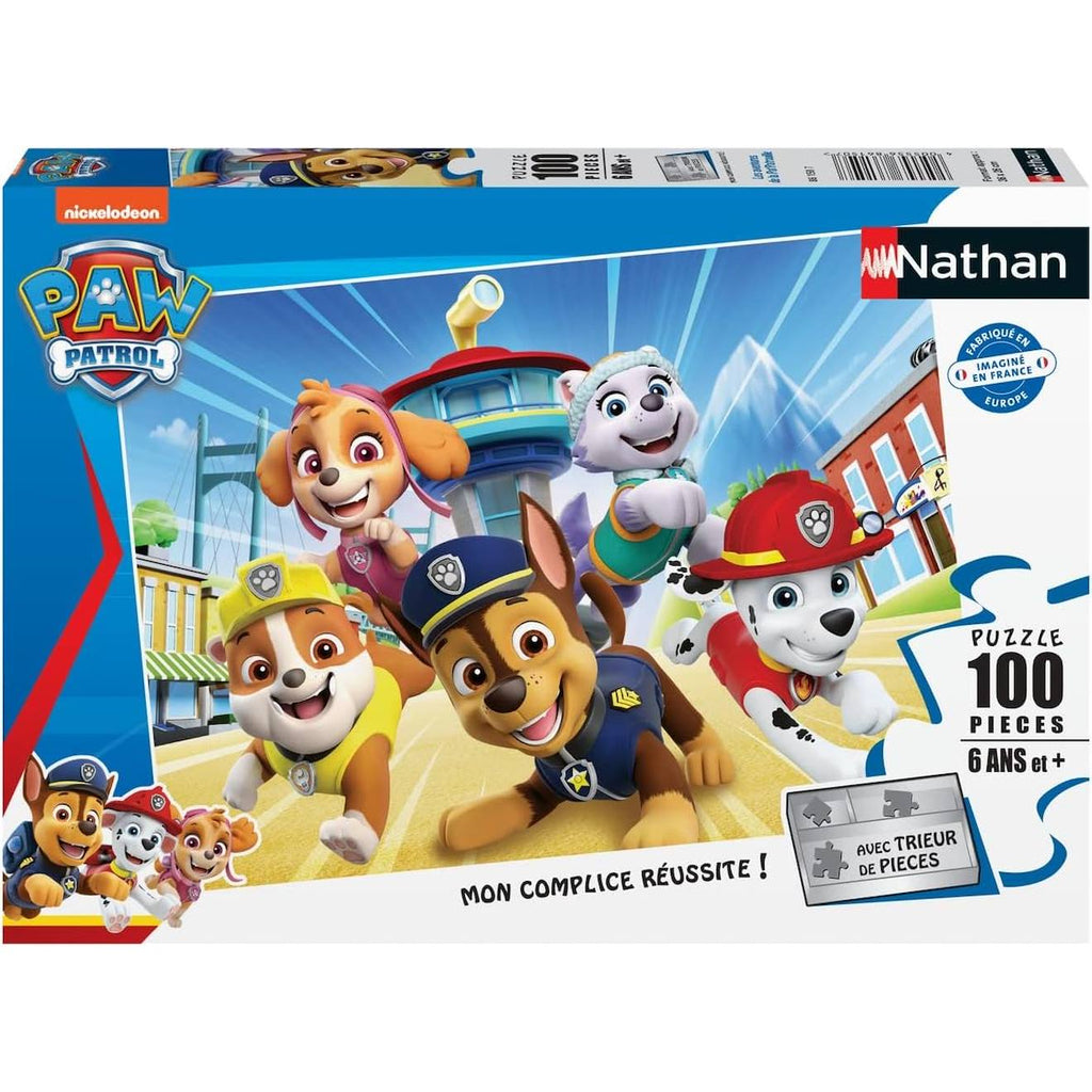 Puzzle les aventures Pat'Patrouille 100 pièces bleu
