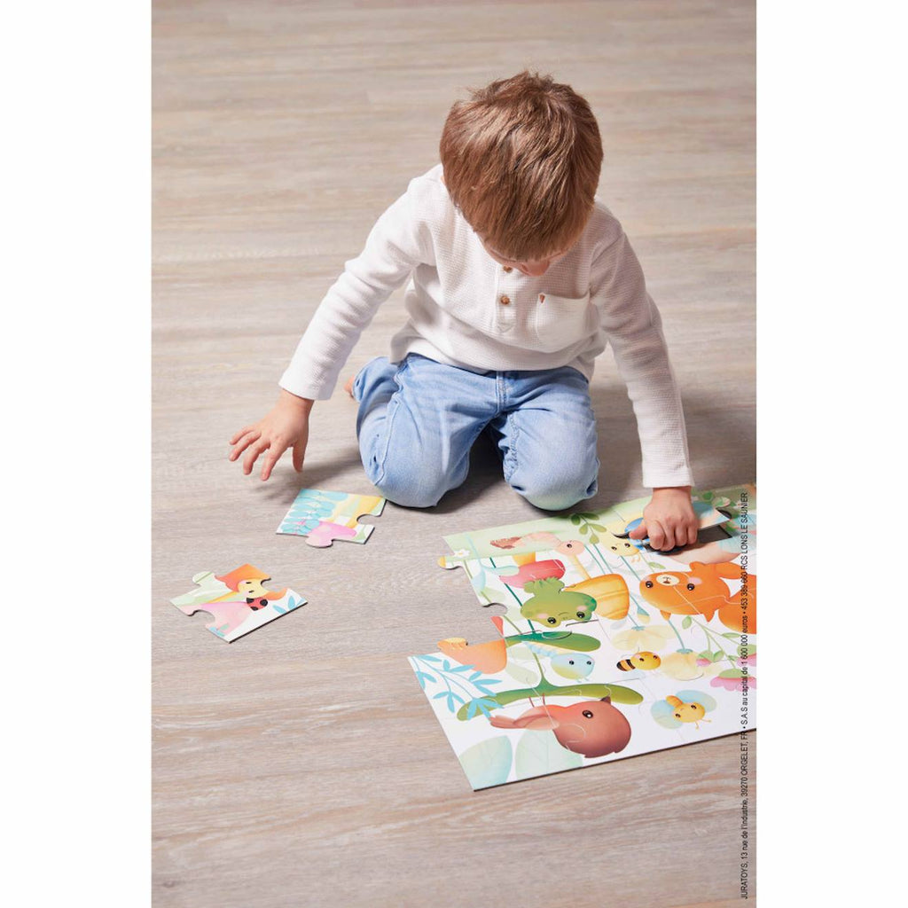 Puzzle les compagnons du jardin, 20 pièces multicolore