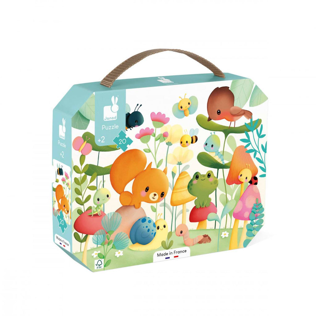 Puzzle les compagnons du jardin, 20 pièces multicolore