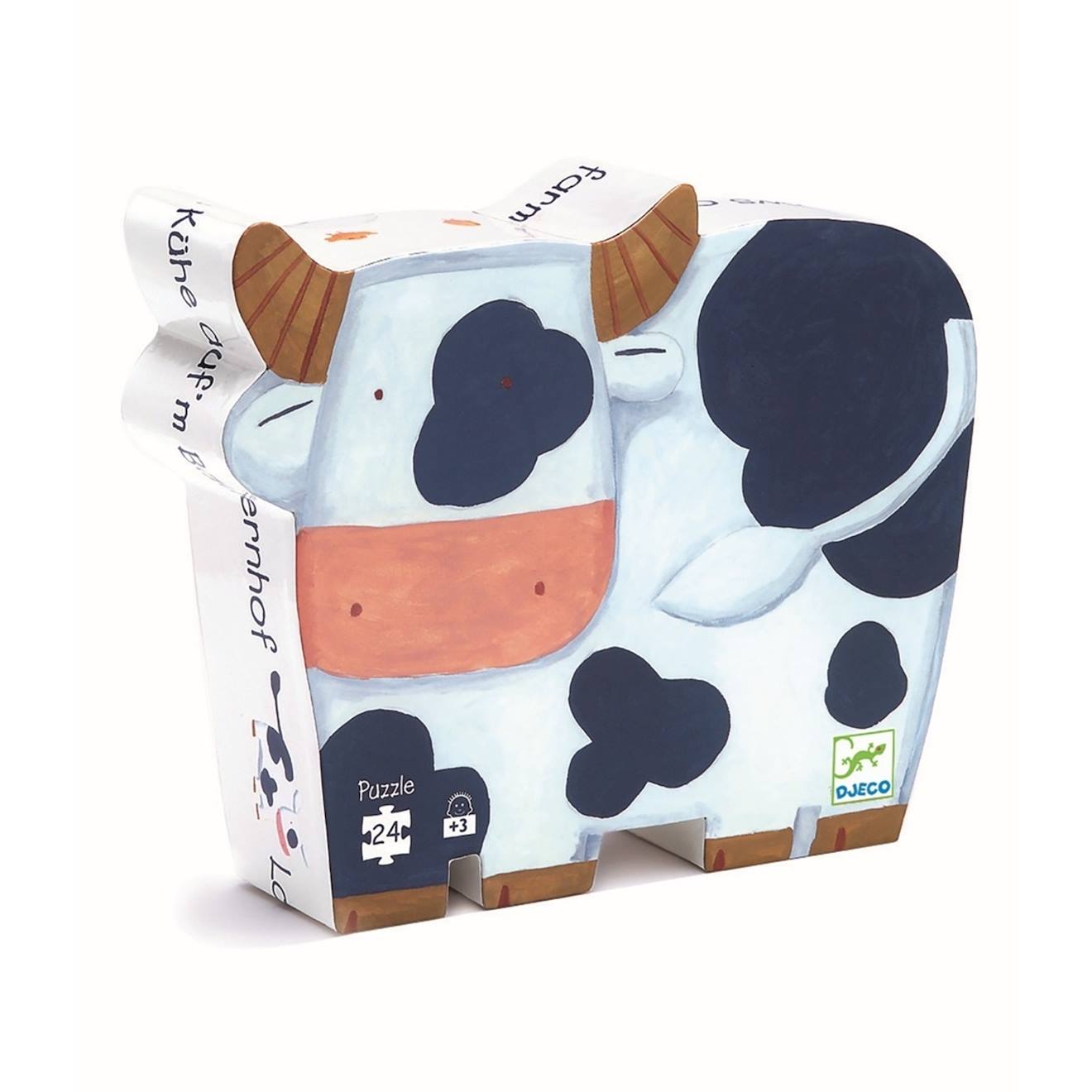 Puzzle les vaches à la fermé, 24 pièces multicolore