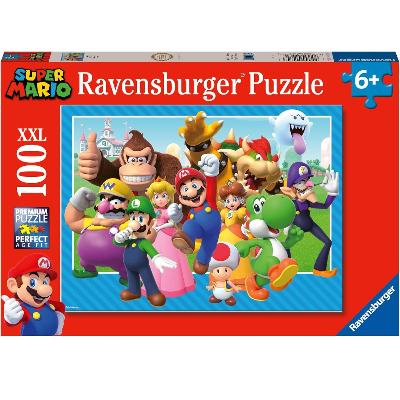 Puzzle let's-a-Go Super Mario 100 pièces XXL rouge