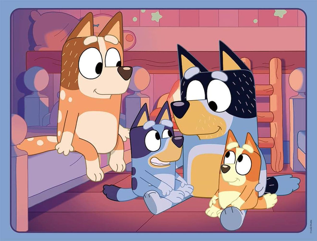 Puzzle l'heure de dormir Bluey 30 pièces bleu