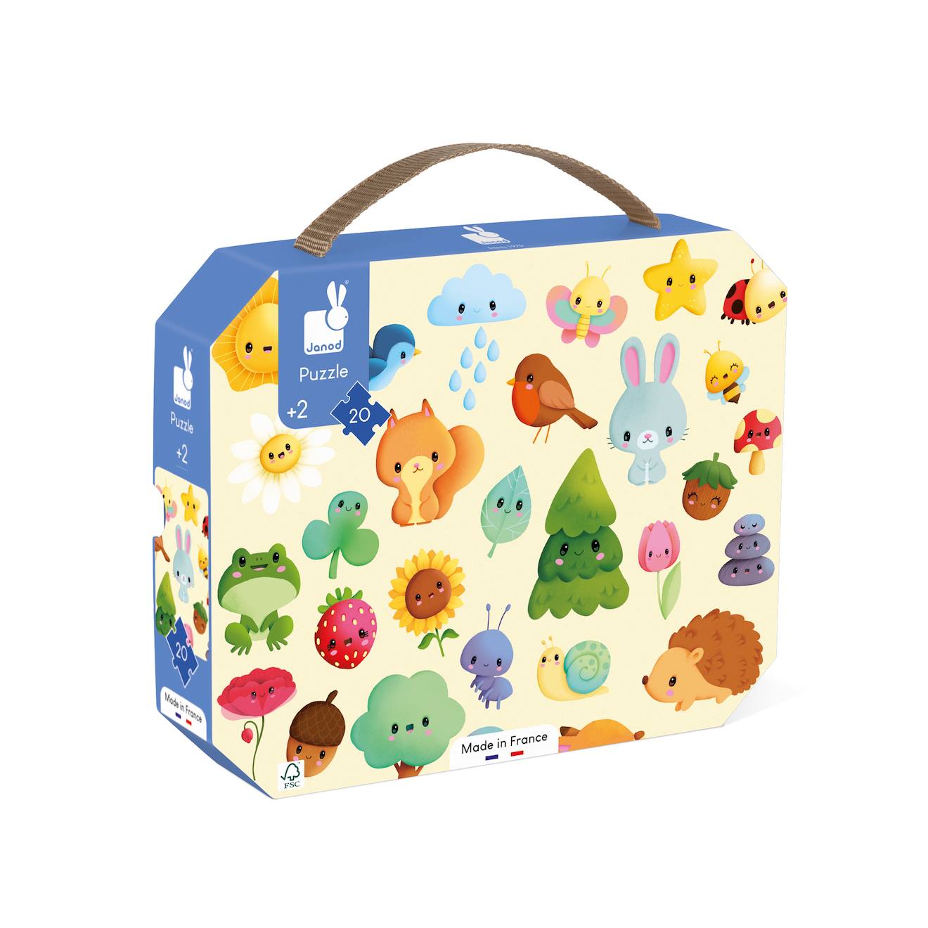 Puzzle l'imagier de la nature, 20 pièces multicolore