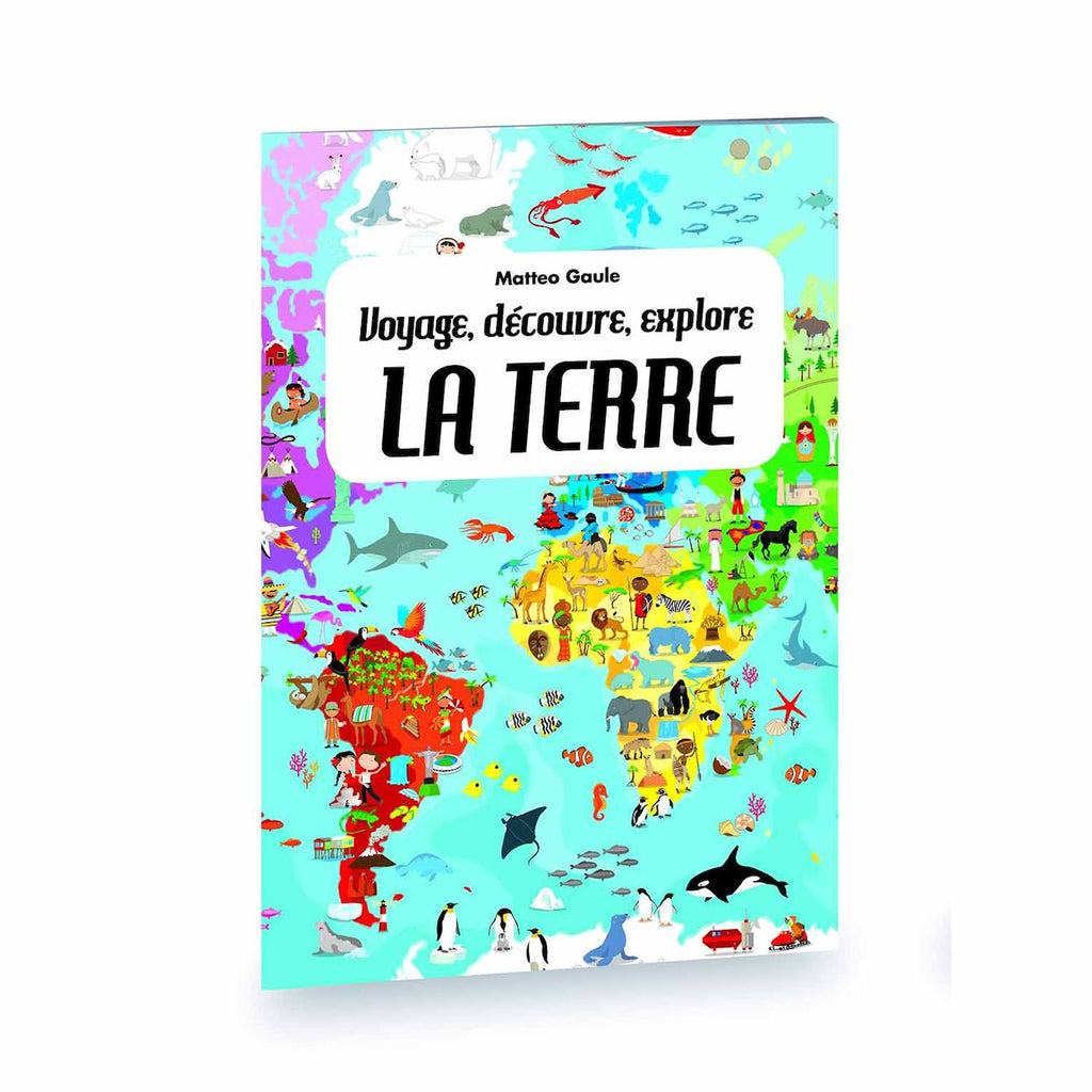 Puzzle & livré - voyagez découvrez explorez la terre bleu