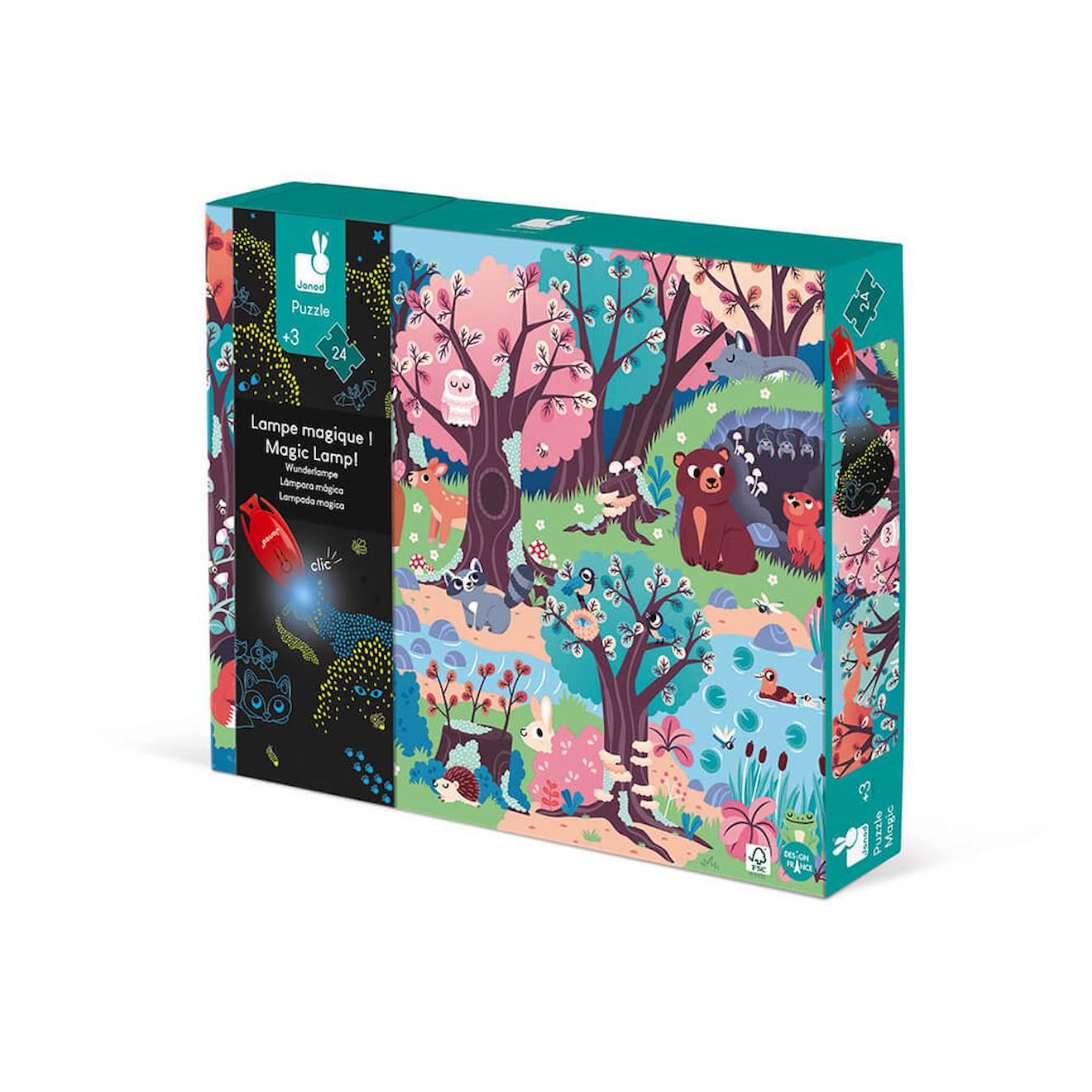 Puzzle magique la forêt 24 pièces multicolore