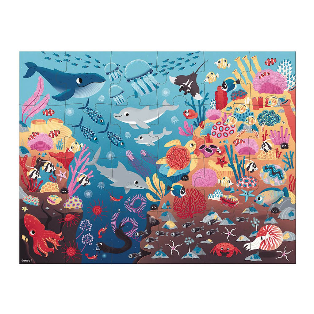 Puzzle magique l'océan 24 pièces multicolore