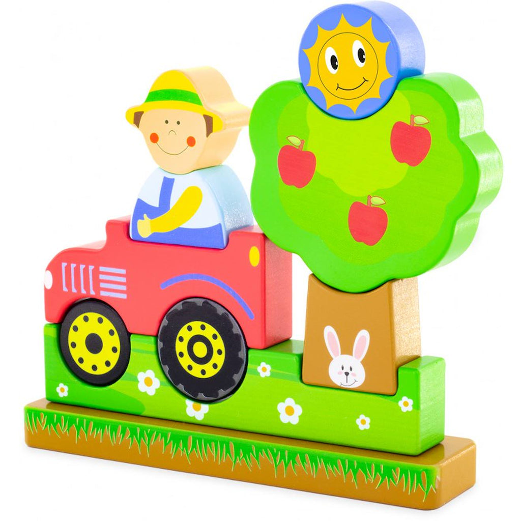 Puzzle magnétique ferme jaune