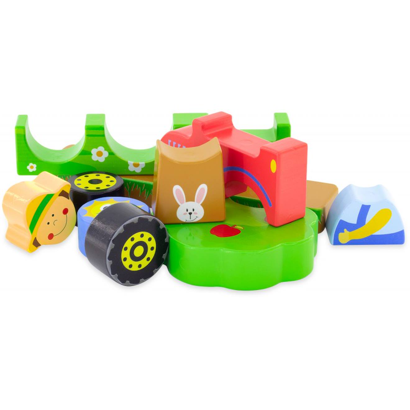 Puzzle magnétique ferme jaune