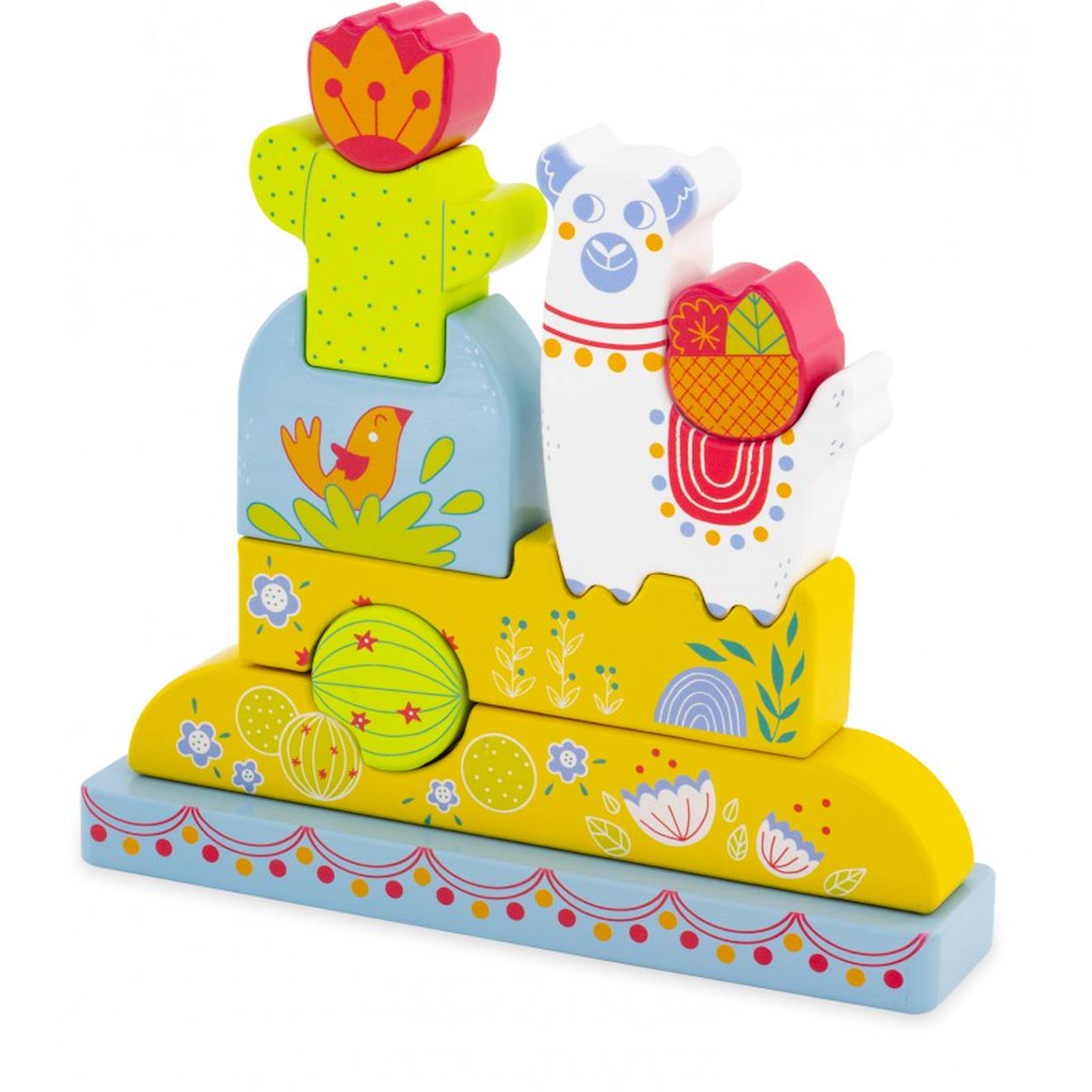 Puzzle magnétique lama blanc