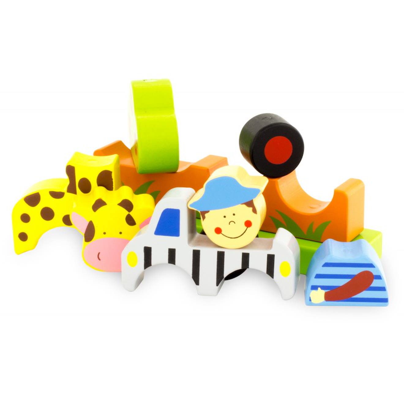 Puzzle magnétique zoo jaune