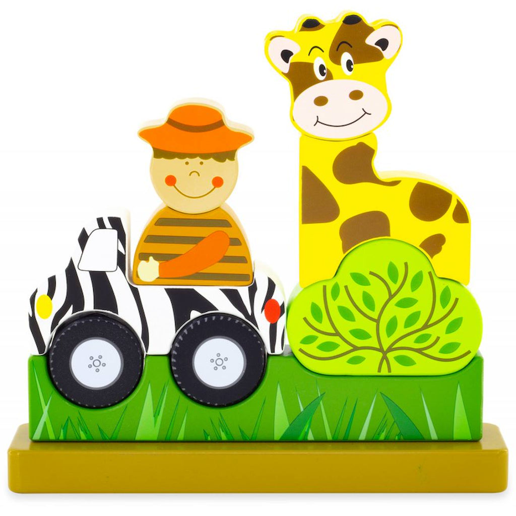 Puzzle magnétique zoo jaune