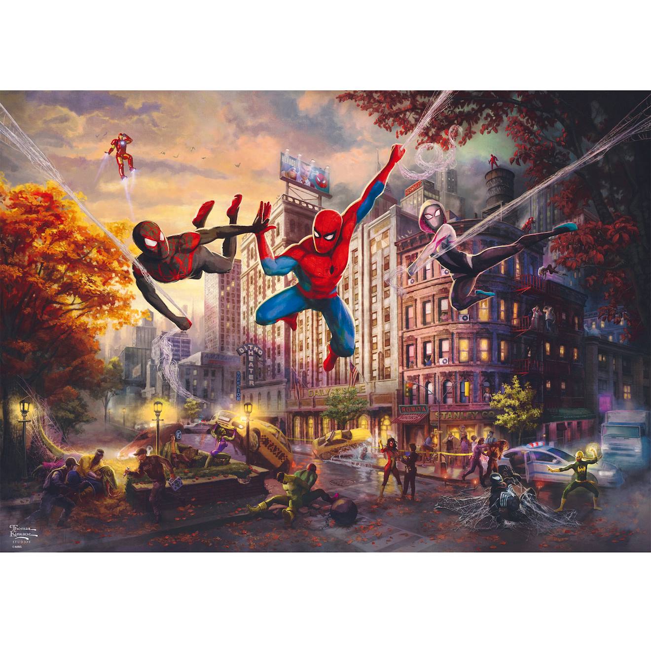 Puzzle Marvel Spider-Man et ses amis 1000 pièces noir