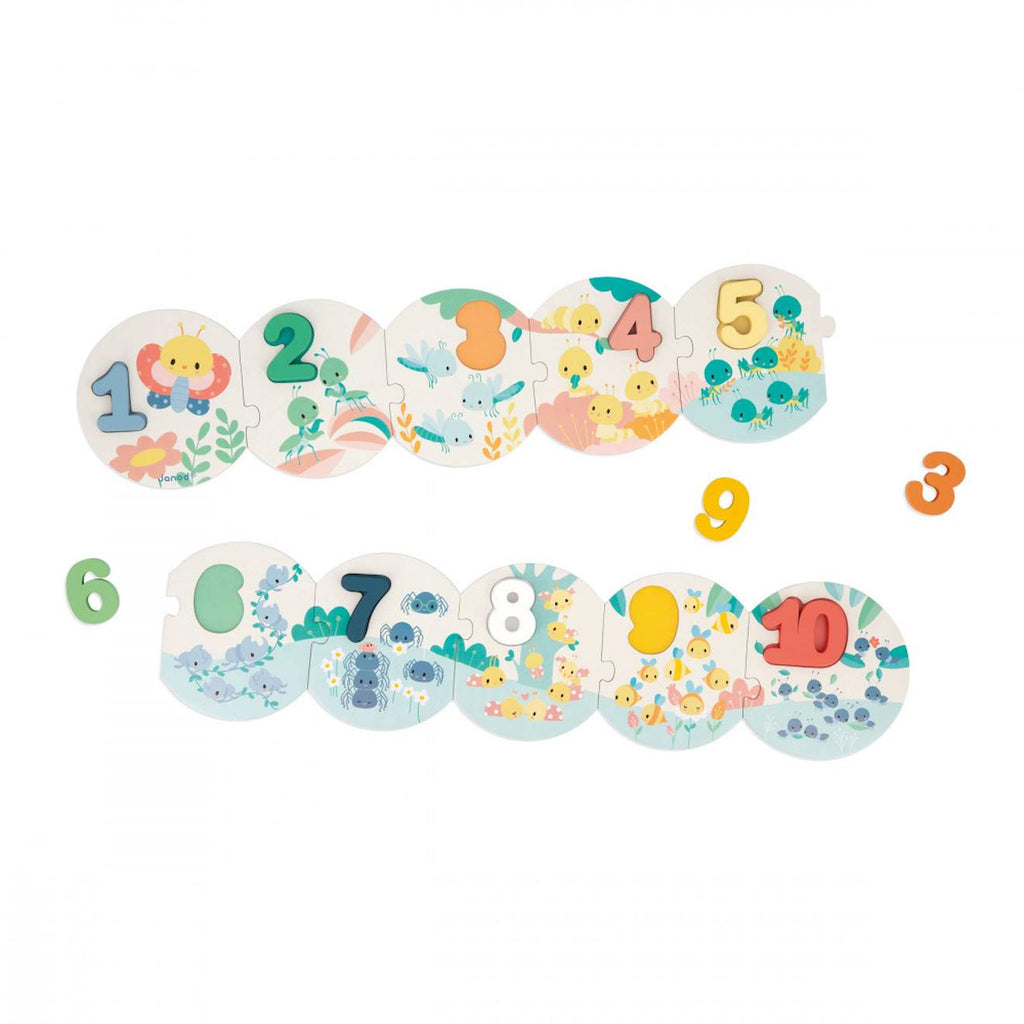 Puzzle mes premiers chiffres multicolore