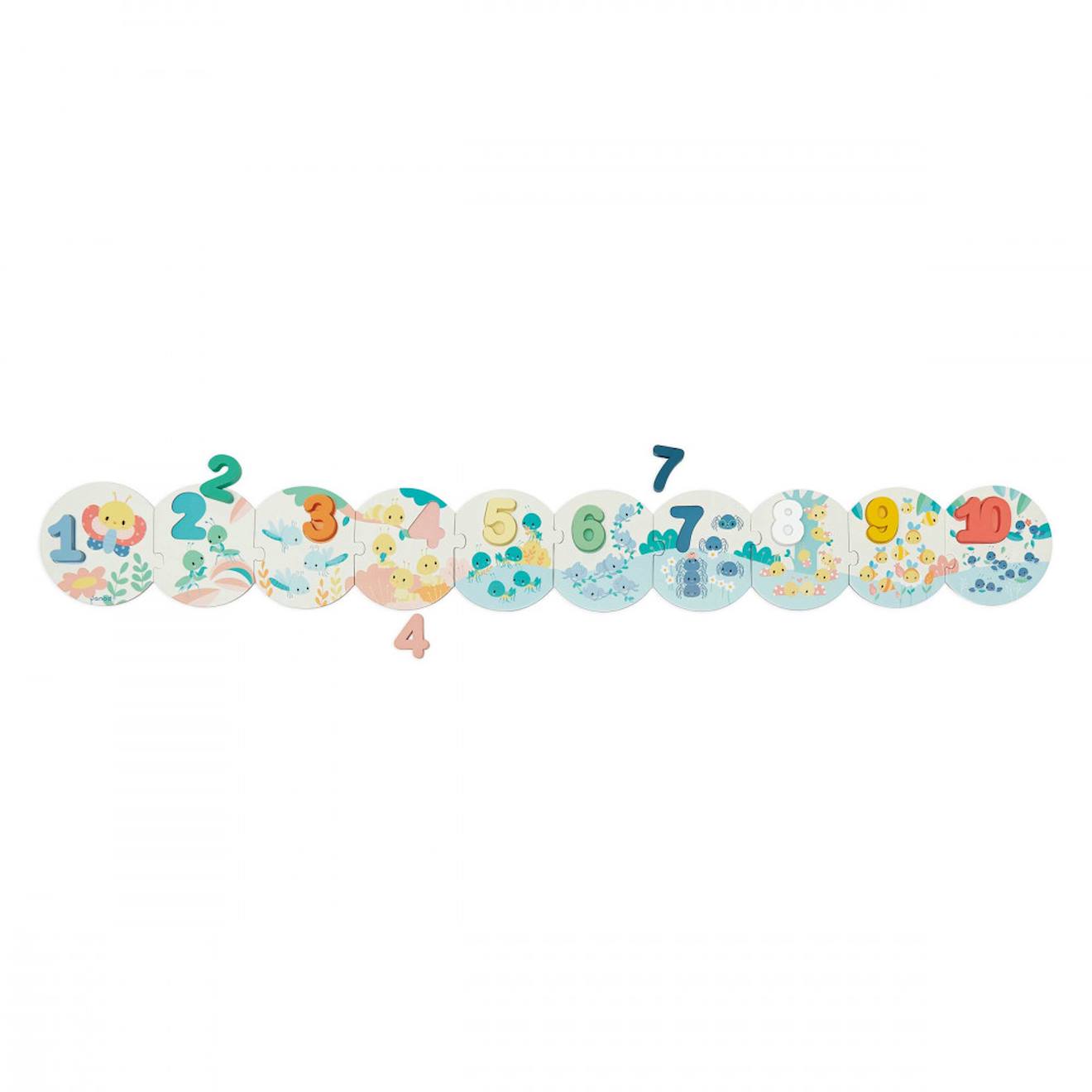 Puzzle mes premiers chiffres multicolore