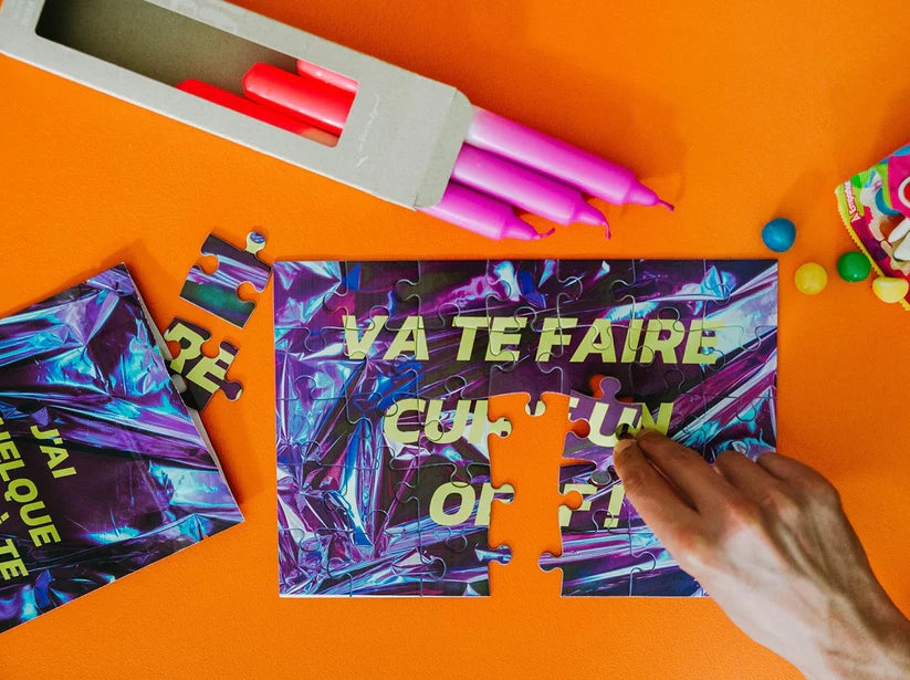 Puzzle personnalisé – Le message surprise qui se dévoile pièce après pièce 🧩💛