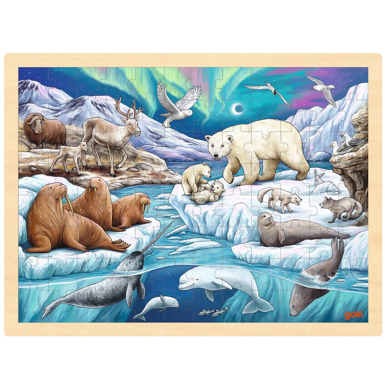 Puzzle nuit polaire beige