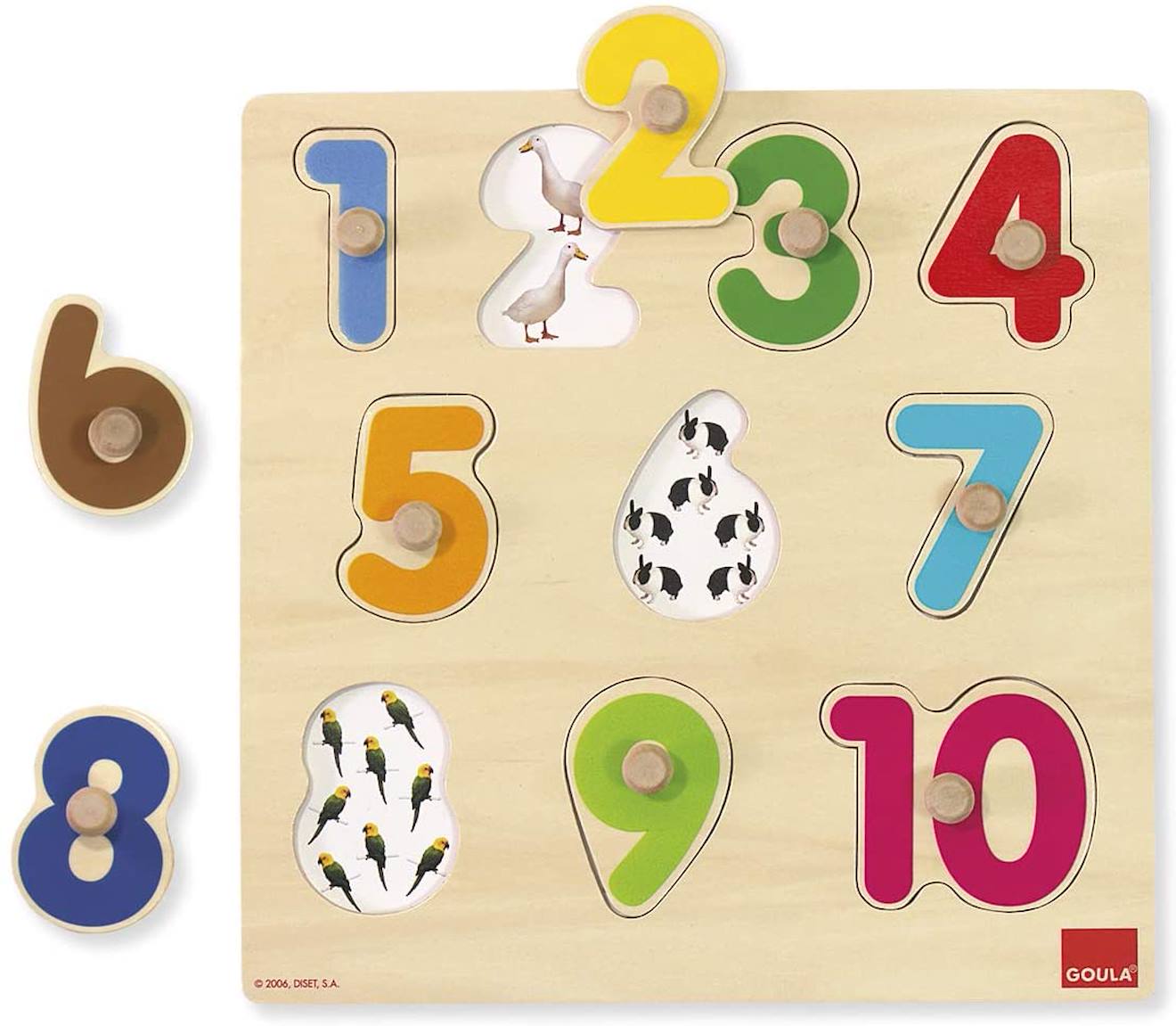 Puzzle numéros beige