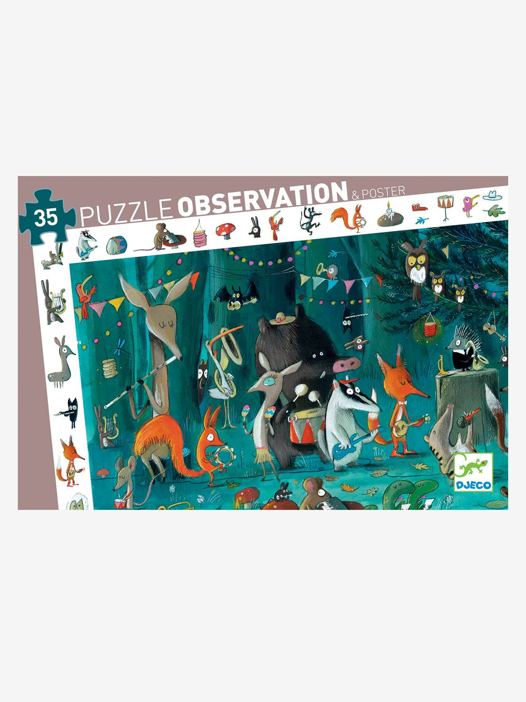 Puzzle observation l'orchestre 35 pièces multicolore