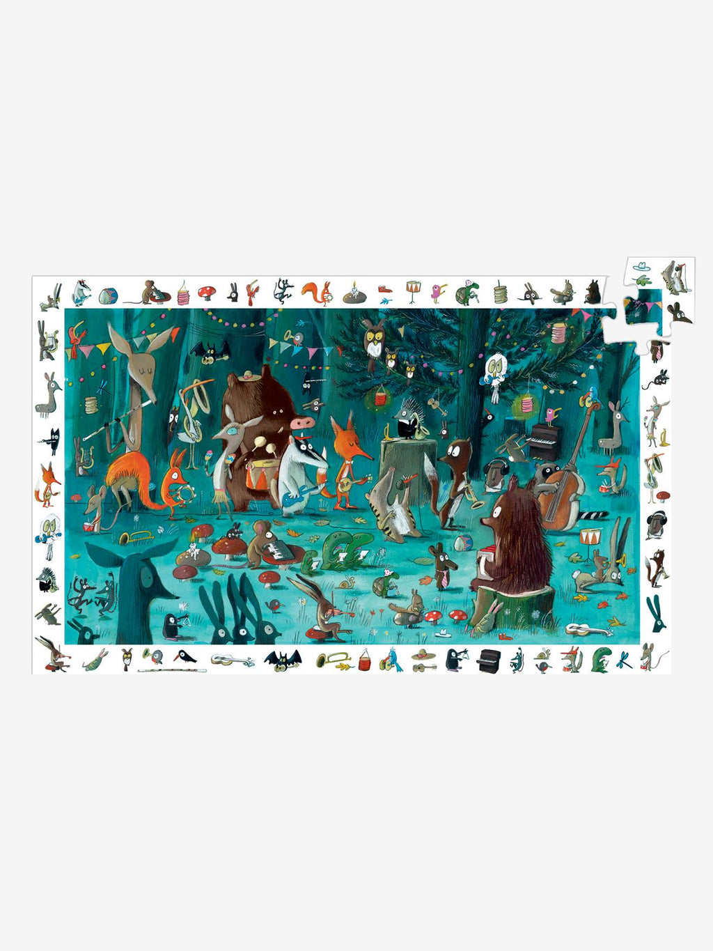 Puzzle observation l'orchestre 35 pièces multicolore