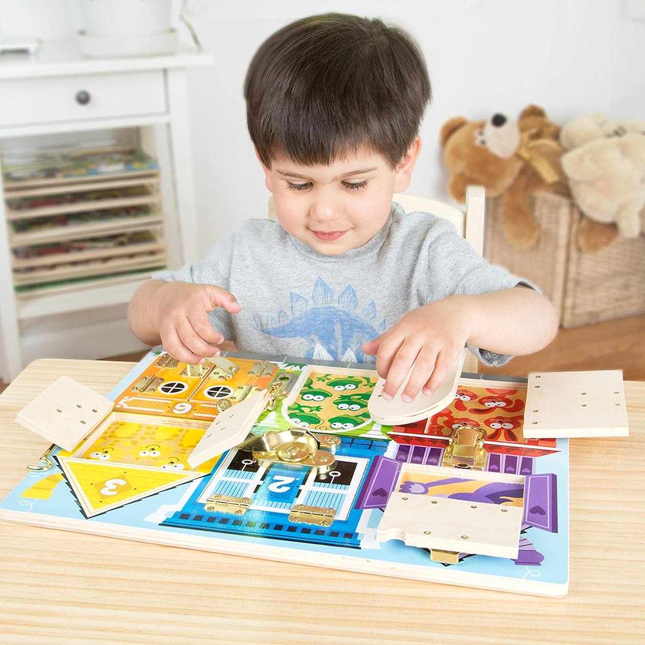 Puzzle ouvrir et fermer jaune