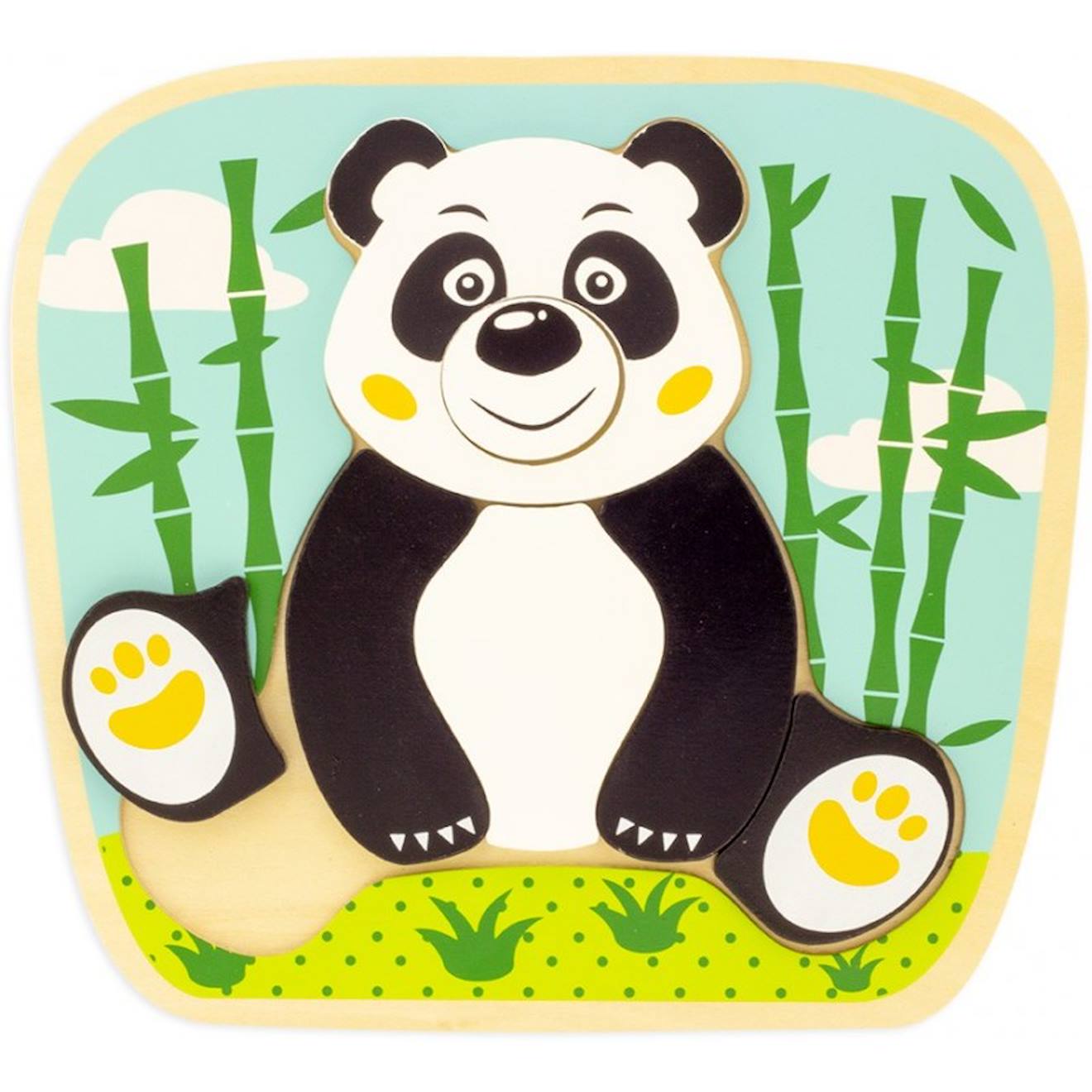 Puzzle panda noir