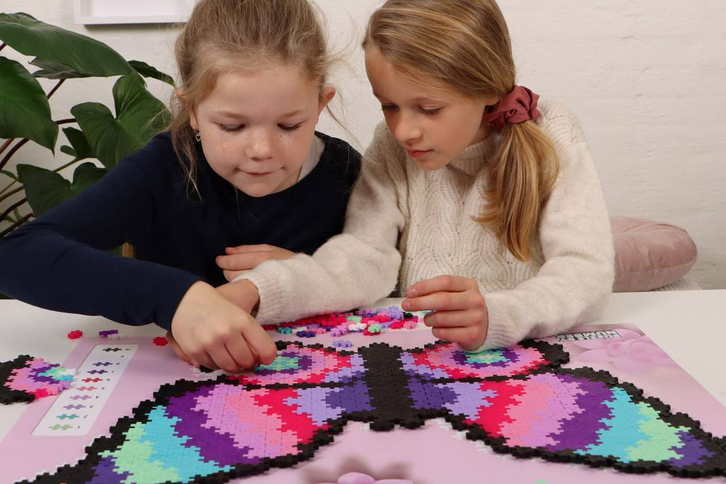 Puzzle papillon 800 pièces multicolore