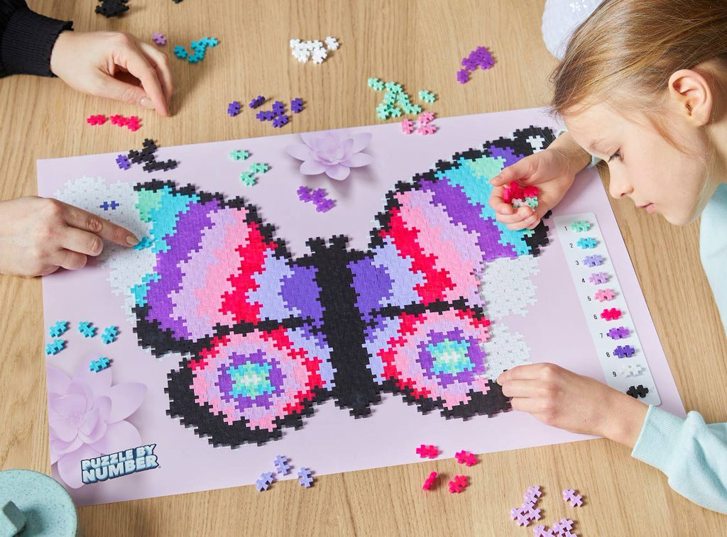 Puzzle papillon 800 pièces multicolore