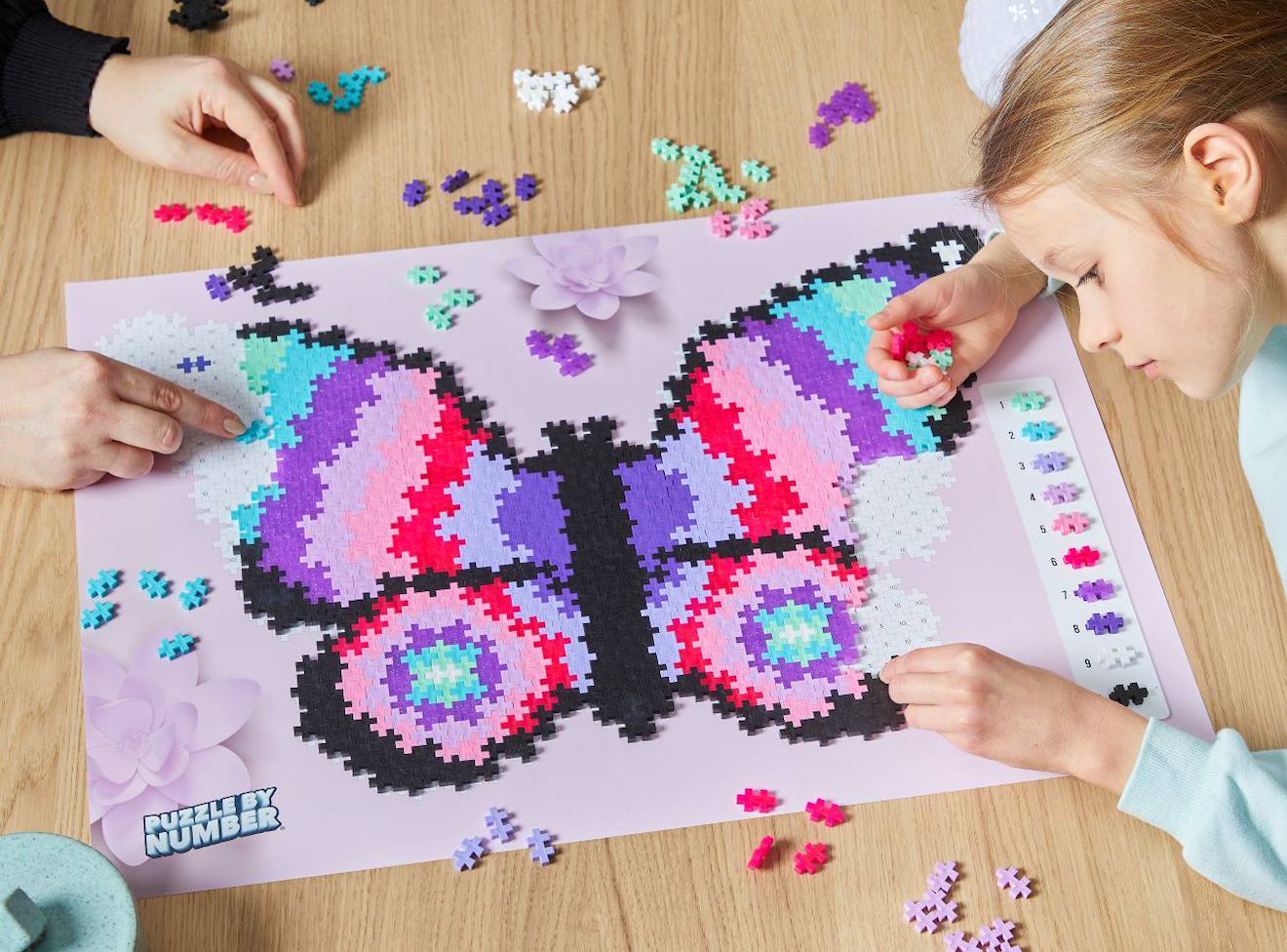 Puzzle papillon 800 pièces multicolore